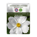 Seeds packet for Baby's Breath Covent Garden Gypsophila Seeds with a white flower on a green background