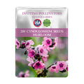 Chinese Forget-Me-Not Cynoglossum Seeds packet for Cynoglossum seeds with pink flowers on a white background