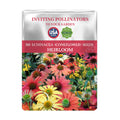 Seeds packet for Coneflower Echinacea Seeds with colorful flowers on a white background