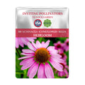 Seeds packet for Coneflower Echinacea Seeds with pink flower image on a white background