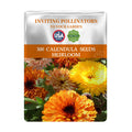 English Marigold Scotch Marigold Calendula Seeds packet for calendula seeds with colorful flowers on a white background