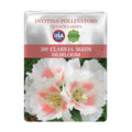 Package of Mountain Garland Clarkia Seeds with flowers on a white background