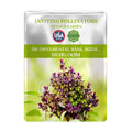Seeds packet for Ornamental Basil Seeds with USA Seeds branding on a white background