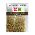 Seeds packet for Sweet Annie Aromatic Foliage Artemisia Seeds with branding and product details on a white background