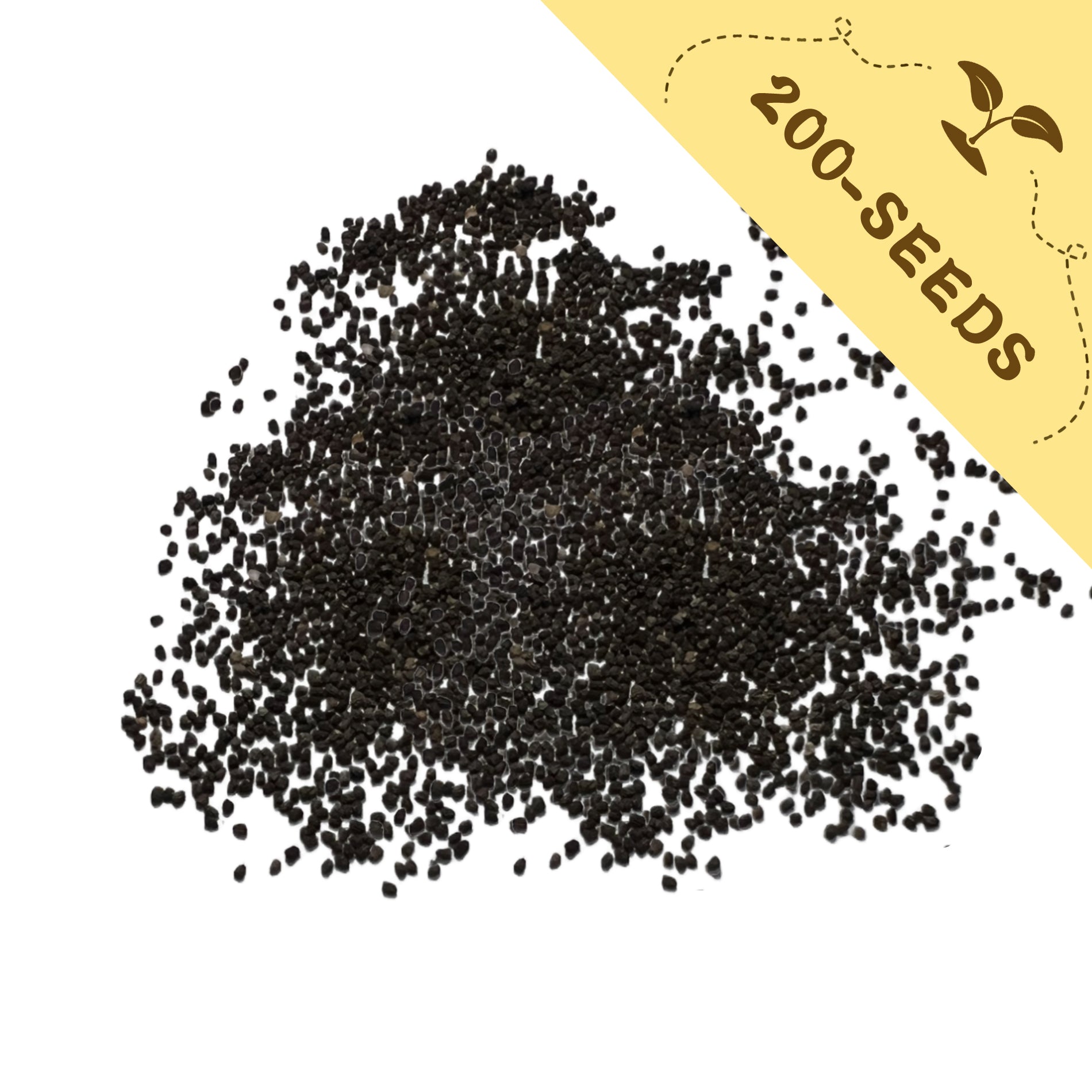Tall Antirrhinum Snapdragon Seeds with a yellow label indicating '200-seeds' on a white background