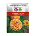Seeds packet for 300 Zinnia seeds with a USA Seeds logo on a white background